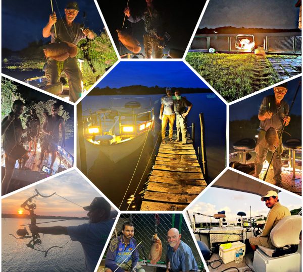 Fishing at Bolgoda Lake with Bowfishing Lanka.